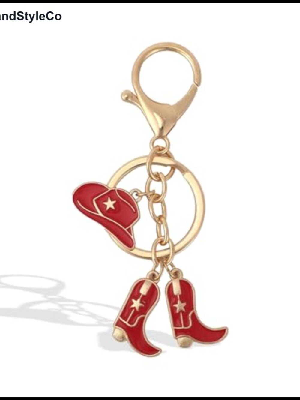 Western Purse Charm Keychain Hat Boot Bag Charm Country Zinc